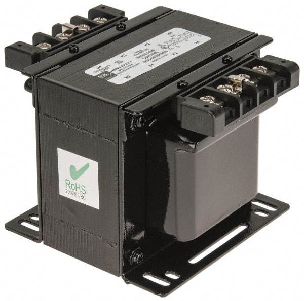 Sola/Hevi-Duty - 1 Phase, 1/4 kVA, Control Transformer - 2 Input, 1 Output Winding, 60 Hz, 5.21 Inch Deep x 3.89 Inch High, 131°F Temp Rise - USA Tool & Supply