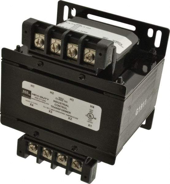 Sola/Hevi-Duty - 1 Phase, 1/4 kVA, Control Transformer - 60 Hz, 5.21 Inch Deep x 3.89 Inch High, 131°F Temp Rise - USA Tool & Supply