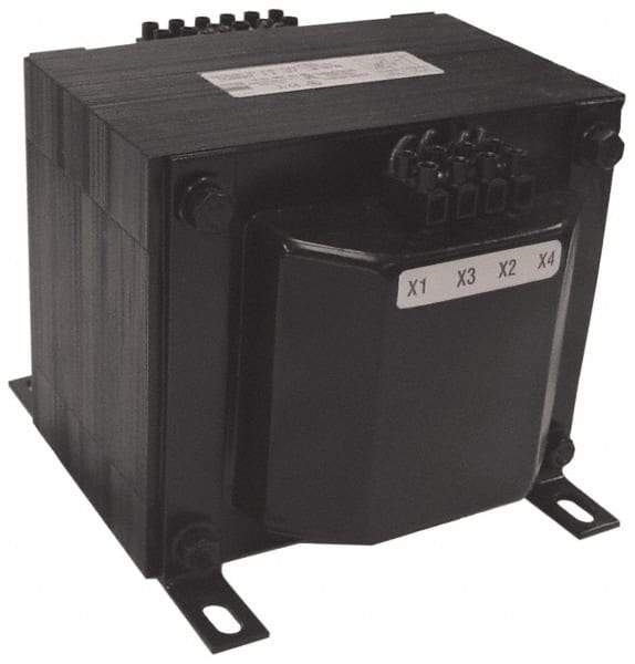 Sola/Hevi-Duty - 1 Phase, 0.75 kVA, Control Transformer - 2 Input, 1 Output Winding, 50/60 Hz, 7.36 Inch Deep x 5.56 Inch High, 131°F Temp Rise - USA Tool & Supply