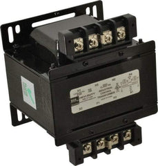 Sola/Hevi-Duty - 1 Phase, 1/4 kVA, Control Transformer - 2 Input, 1 Output Winding, 60, 50/60 at 220 V x 440 V, 50/60 at 230 V x 460 V Hz, 5.21 Inch Deep x 3.89 Inch High, 131°F Temp Rise - USA Tool & Supply