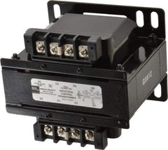 Sola/Hevi-Duty - 1 Phase, 0.3 kVA, Control Transformer - 2 Input, 1 Output Winding, 60, 50/60 at 220 V x 440 V, 50/60 at 230 V x 460 V Hz, 5.09 Inch Deep x 4.53 Inch High, 131°F Temp Rise - USA Tool & Supply