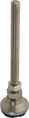 Gibraltar - 3/8-16 Bolt Thread, Studded Pivotal Stud Mount Leveling Pad & Mount - 3,750 Max Lb Capacity, 1-1/4" Base Diam - USA Tool & Supply