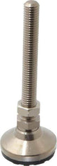 Gibraltar - 1/2-13 Bolt Thread, Studded Pivotal Stud Mount Leveling Pad & Mount - 5,000 Max Lb Capacity, 1-7/8" Base Diam - USA Tool & Supply