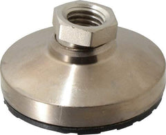 Gibraltar - 5550 Lb Capacity, 3/4-10 Thread, 1-1/2" OAL, Steel Stud, Tapped Pivotal Socket Mount Leveling Pad - 3" Base Diam, Steel Pad, 1-1/16" Hex - USA Tool & Supply