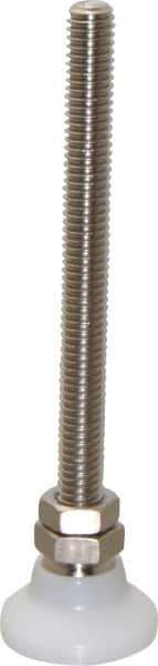 Gibraltar - 3/8-16 Bolt Thread, Studded Pivotal Stud Mount Leveling Pad & Mount - 300 Max Lb Capacity, 1-1/4" Base Diam - USA Tool & Supply