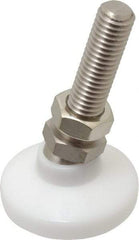 Gibraltar - 1/2-13 Bolt Thread, Studded Pivotal Stud Mount Leveling Pad & Mount - 700 Max Lb Capacity, 1-7/8" Base Diam - USA Tool & Supply