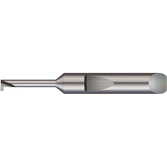 Micro 100 - Grooving Tools; Grooving Tool Type: Retaining Ring ; Material: Solid Carbide ; Shank Diameter (Decimal Inch): 0.1875 ; Shank Diameter (Inch): 3/16 ; Groove Width (Decimal Inch): 0.0100 ; Projection (Decimal Inch): 0.0200