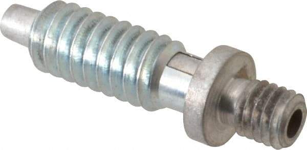 Gibraltar - 1/4-20, 1/2" Thread Length, 1/8" Max Plunger Diam, 1 Lb Init to 5 Lb Final End Force, Locking Knob Handle Plunger - Knobless Threaded Stud, 5/8" Length Under Head/Shoulder, 1/8" Plunger Projection - USA Tool & Supply