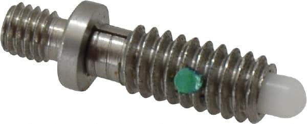 Gibraltar - 1/4-20, 1/2" Thread Length, 0.144" Max Plunger Diam, 1 Lb Init to 5 Lb Final End Force, Locking Knob Handle Plunger - Knobless Threaded Stud, 5/8" Length Under Head/Shoulder, 1/8" Plunger Projection - USA Tool & Supply