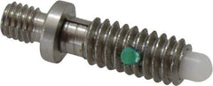 Gibraltar - 1/4-20, 1/2" Thread Length, 0.144" Max Plunger Diam, 1 Lb Init to 5 Lb Final End Force, Locking Knob Handle Plunger - Knobless Threaded Stud, 5/8" Length Under Head/Shoulder, 1/8" Plunger Projection - USA Tool & Supply
