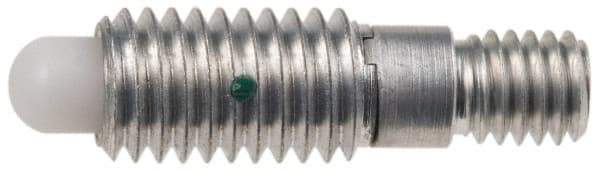 Gibraltar - 5/16-18, 5/8" Thread Length, 0.179" Max Plunger Diam, 1.5 Lb Init to 6 Lb Final End Force, Knob Handle Plunger - Knobless Threaded Stud, 13/16" Body Length, 3/16" Length Under Head/Shoulder, 3/16" Plunger Projection - USA Tool & Supply