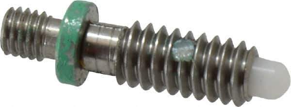 Gibraltar - 1/4-20, 1/2" Thread Length, 0.144" Max Plunger Diam, 0.5 Lb Init to 1.5 Lb Final End Force, Locking Knob Handle Plunger - Knobless Threaded Stud, 5/8" Length Under Head/Shoulder, 1/8" Plunger Projection - USA Tool & Supply