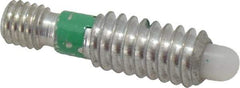 Gibraltar - 1/4-20, 1/2" Thread Length, 0.144" Max Plunger Diam, 0.5 Lb Init to 2.5 Lb Final End Force, Knob Handle Plunger - Knobless Threaded Stud, 5/8" Body Length, 1/8" Length Under Head/Shoulder, 1/8" Plunger Projection - USA Tool & Supply