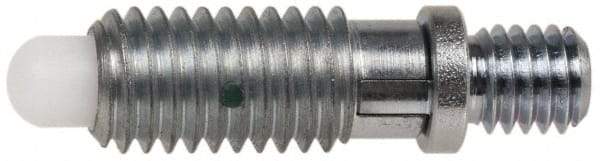 Gibraltar - 1/2-13, 7/8" Thread Length, 0.31" Max Plunger Diam, 0.75 Lb Init to 4 Lb Final End Force, Locking Knob Handle Plunger - Knobless Threaded Stud, 1-1/8" Length Under Head/Shoulder, 1/4" Plunger Projection - USA Tool & Supply