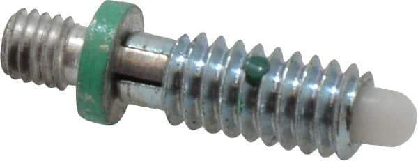 Gibraltar - 1/4-20, 1/2" Thread Length, 0.144" Max Plunger Diam, 0.5 Lb Init to 1.5 Lb Final End Force, Locking Knob Handle Plunger - Knobless Threaded Stud, 5/8" Length Under Head/Shoulder, 1/8" Plunger Projection - USA Tool & Supply