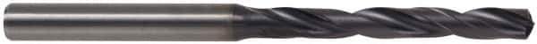 Kennametal - Letter F 140° Solid Carbide Jobber Drill - TiAlN Finish, Right Hand Cut, Spiral Flute, Straight Shank, 91mm OAL, Standard Point - USA Tool & Supply
