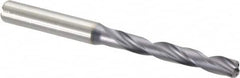 Kennametal - Letter E (1/4) 140° Solid Carbide Jobber Drill - USA Tool & Supply