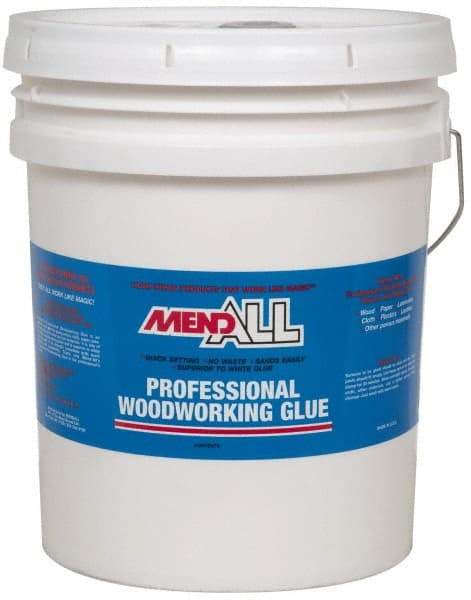 MendAll - 5 Gal Pail Yellow Wood Glue - USA Tool & Supply