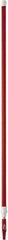 Vikan - 115 x 1-1/4" Aluminum Squeegee Handle - European Threaded Connection, Red, Telescoping - USA Tool & Supply