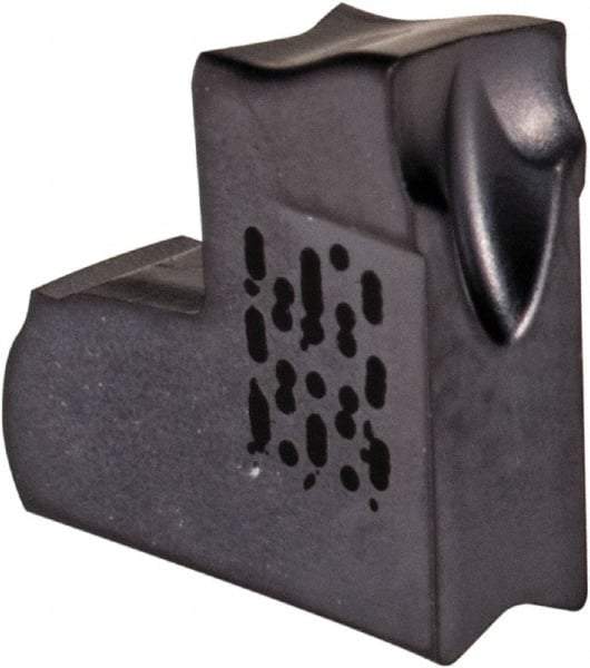 Iscar - TAGL3 J IC908 Grade, 0.1181" Cutting Width, Carbide Cutoff Insert - Left Hand Lead Angle, 0.008" Cnr Rad, TiN/TiAlN Coated, Single End - USA Tool & Supply