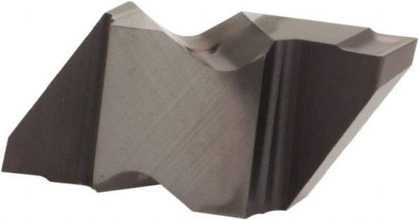 Kennametal - 2M300NG K Grade KCU25, 0.1181" Cutting Width Carbide Grooving Insert - 0.11" Max Depth of Cut, Right Hand, 0.0075" Corner Radius, AlTiN Finish - USA Tool & Supply