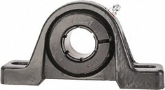 Browning - 1" ID, 5-1/2" OAL x 2-13/16" OAH Pillow Block - 1,651 Lb Static Cap, 2,801 Lb Dyn Cap, 4-1/8" Btw Mnt Hole Ctrs, 1-7/16" Base-to-Ctr Ht, Cast Iron - USA Tool & Supply