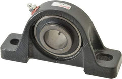Browning - 1-1/4" ID, 6-3/4" OAL x 3-11/16" OAH Pillow Block - 3,493 Lb Static Cap, 5,782 Lb Dyn Cap, 5" Btw Mnt Hole Ctrs, 1-7/8" Base-to-Ctr Ht, Cast Iron - USA Tool & Supply