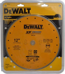 DeWALT - 12" Diam, 1" Arbor Hole Diam, Wet & Dry Cut Saw Blade - Diamond-Tipped, Standard Round Arbor - USA Tool & Supply