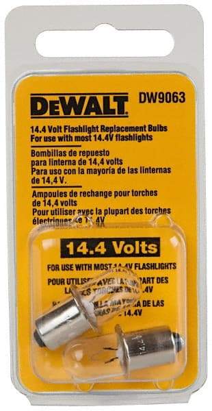 DeWALT - 14.4 Volt, Halogen Portable Work Light Replacement Bulb - Use with DW9063 - USA Tool & Supply