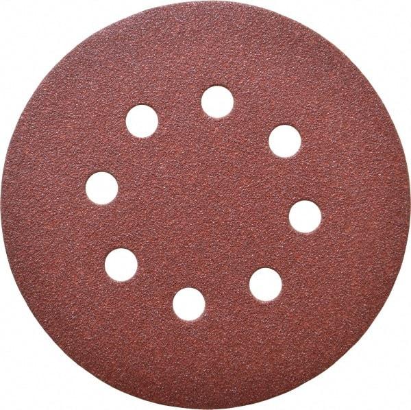DeWALT - 5" Diam, 100 Grit, Aluminum Oxide Hook & Loop Disc - Fine Grade, Coated, Paper Backing, - USA Tool & Supply