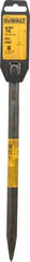 DeWALT - 12" OAL, 3/4" Shank Diam, Moil Point Chisel - SDS Max Drive, SDS Max Shank, Steel - USA Tool & Supply