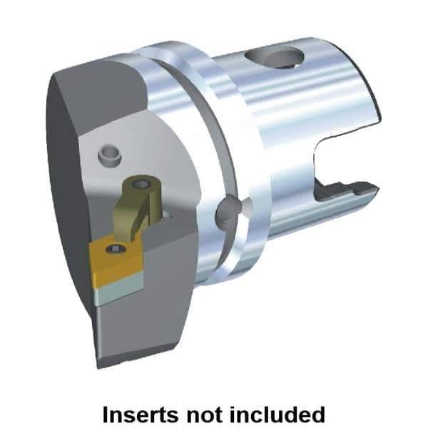 Kennametal - Right Hand Cut, Size KM63, DN.. Insert Compatiblity, Modular Turning & Profiling Cutting Unit Head - 43mm Ctr to Cutting Edge, 60mm Head Length, Through Coolant, Series M-Clamping - USA Tool & Supply