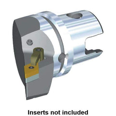 Kennametal - Right Hand Cut, Size KM63, DN.. Insert Compatiblity, Modular Turning & Profiling Cutting Unit Head - 43mm Ctr to Cutting Edge, 60mm Head Length, Through Coolant, Series M-Clamping - USA Tool & Supply