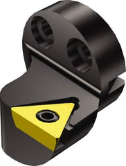 Sandvik Coromant - Left Hand Cut, Size 20, TPMT 221 Insert Compatiblity, Modular Turning & Profiling Cutting Unit Head - 13mm Ctr to Cutting Edge, 20mm Head Length, Through Coolant, Series CoroTurn 111 - USA Tool & Supply