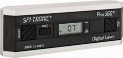 SPI - 0.10 dg Resolution Digital Combination Protractor and Inclinometer - Multiple dg Accuracy, Multiple dg Range - USA Tool & Supply