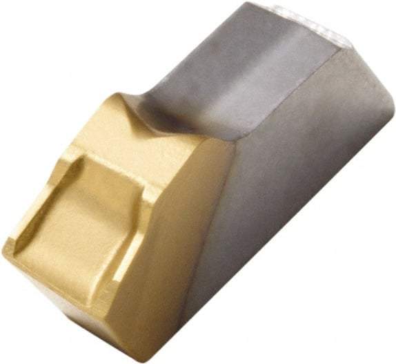 Seco - 150.1014 14 CP500 Grade, 0.122" Cutting Width, Carbide Cutoff Insert - 6° Right Hand Lead Angle, 0.008" Cnr Rad, TiAlN/TiN Coated, Single End - USA Tool & Supply