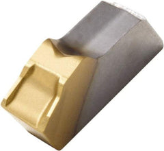 Seco - 150.1014 14 CP500 Grade, 0.122" Cutting Width, Carbide Cutoff Insert - 6° Right Hand Lead Angle, 0.008" Cnr Rad, TiAlN/TiN Coated, Single End - USA Tool & Supply