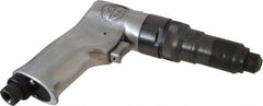 Chicago Pneumatic - 1/4" Bit Holder, 1,800 RPM, Pistol Grip Handle Air Screwdriver - 25 to 44 In/Lb Torque, 1/4 NPT Inlet, 4 CFM - USA Tool & Supply