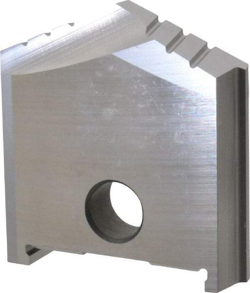 Allied Machine and Engineering - 1-3/8" Diam x 11/16" Thick, Seat Code B, 130° Included Angle Spade Drill Insert - Uncoated Powdered Metal, Powdered Metal, Series B - USA Tool & Supply