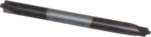 Value Collection - 1/32" Radius, 1/8" Mill Diam, 2 Flute Solid Carbide Corner Rounding End Mill - Double End, AlTiN Finish, 1-1/2" OAL, 1/8" Shank Diam - USA Tool & Supply
