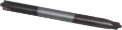 Value Collection - 1/32" Radius, 1/8" Mill Diam, 2 Flute Solid Carbide Corner Rounding End Mill - Double End, AlTiN Finish, 1-1/2" OAL, 1/8" Shank Diam - USA Tool & Supply