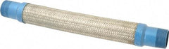 Mason Ind. - 1-1/2" Pipe, Braided Stainless Steel Single Arch Hose Pipe Expansion Joint - 18" Long, 430 Max psi, Male NPT - USA Tool & Supply