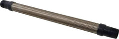 Mason Ind. - 1" Pipe, Braided Stainless Steel Single Arch Hose Pipe Expansion Joint - 18" Long, 580 Max psi, Male NPT - USA Tool & Supply