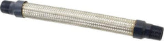 Mason Ind. - 3/4" Pipe, Braided Stainless Steel Single Arch Hose Pipe Expansion Joint - 12" Long, 700 Max psi, Male NPT - USA Tool & Supply