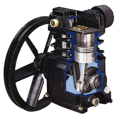 Ingersoll-Rand - 5 hp, 60 Gal Stationary Electric Single Stage Screw Bare Air Compressor - 135 Max psi, 15.5 CFM - USA Tool & Supply