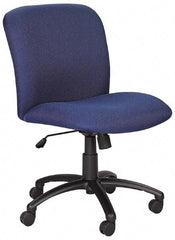 Safco - Mid Back Chair - 22-1/2" Wide x 20-3/4" Deep, Polyester Seat, Black - USA Tool & Supply