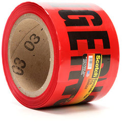 Scotch Barricade Tape 356 DANGER 3″ × 300 ft Red - USA Tool & Supply
