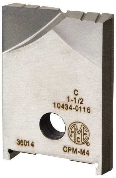 Allied Machine and Engineering - 2-5/16" Diam x 3/8" Thick, Seat Code D, Flat Bottom Spade Drill Insert - Uncoated Powdered Metal, Powdered Metal, Series D - USA Tool & Supply
