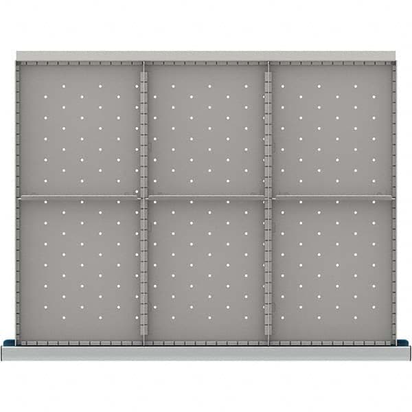 LISTA - 6-Compartment Drawer Divider Layout for 3.15" High Drawers - USA Tool & Supply