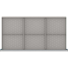 LISTA - 6-Compartment Drawer Divider Layout for 3.15" High Drawers - USA Tool & Supply